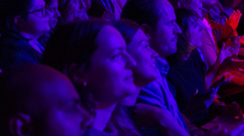 People in the audience at an IAB event